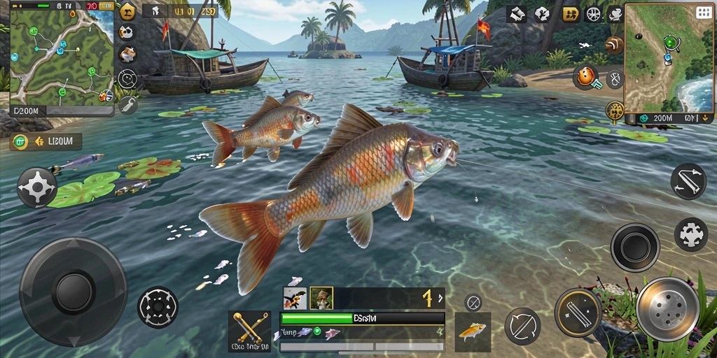 Gameplay menawan D200M dengan pengalaman memancing yang seru.