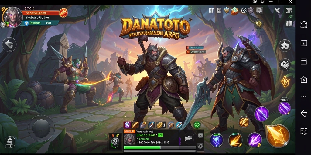 Tampilan aksi seru saat bertarung di DANATOTO.