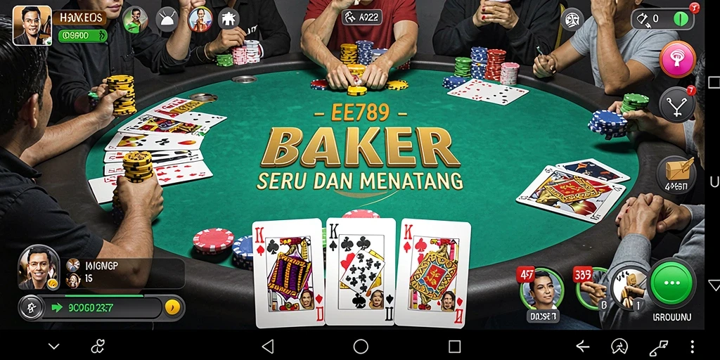 Gameplay seru EE789 yang menantang para pemain Poker.