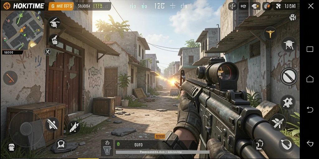 Tampilan gameplay HOKITIME yang mendebarkan dan penuh aksi.