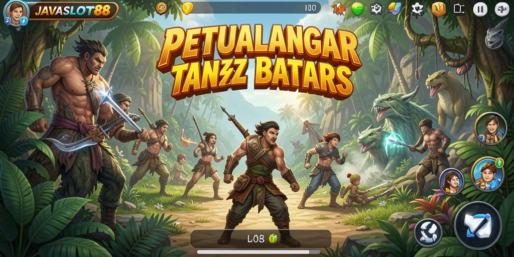 Tangkapan layar gameplay JAVASLOT88 yang menampilkan eksplorasi dunia terbuka.