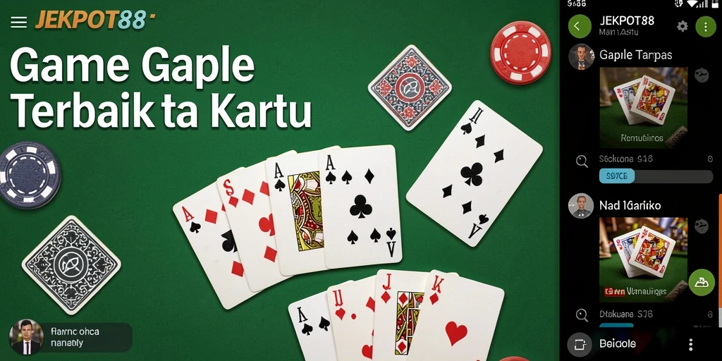 Tampilan seru dari permainan Gaple JEKPOT88 yang penuh aksi.