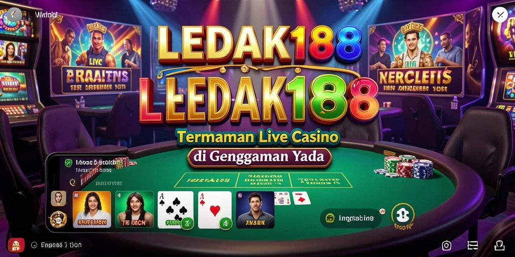 Tampilan gameplay Live Casino yang menegangkan dan menarik di LEDAK188.