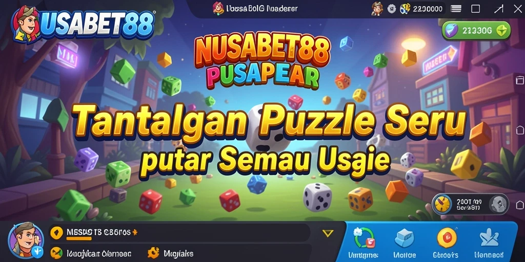 Tampilan gameplay NUSABET88 yang menarik dengan puzzle interaktif.