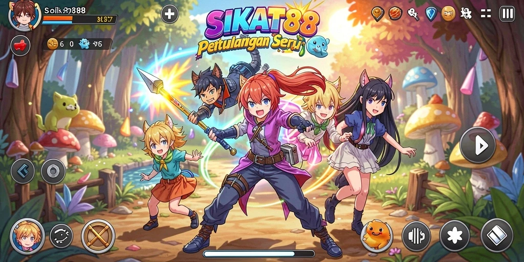 Tampilan menarik dari gameplay SIKAT88 yang penuh warna.
