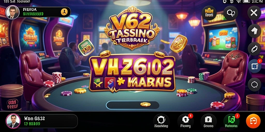 Gameplay mendebarkan di aplikasi Kasino VV62.